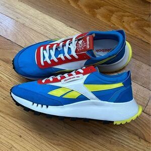 Men’s Reebok Classic Leather Legacy Dynamic Blue/Red Shoes (LIKE NEW)